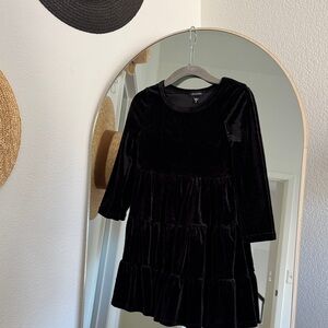 Zunie Black Velvet Formal Dress